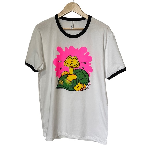 1972 Deadstock Raunchy Turtle Ringer Tee | Size Large - Picture 6 of 9